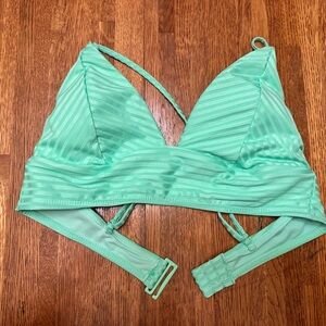 Womens Bathing Suit Top No Boundaries Juniors L (11/13) Mint Green NEW